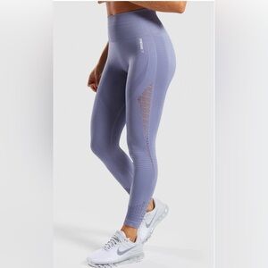 Gymshark Energy Seamless Leggings Steel Blue Size S